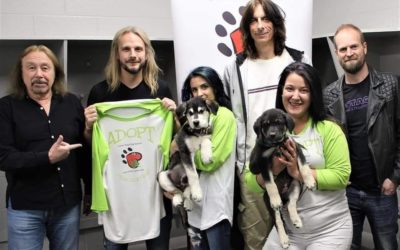 Members of Judas Priest Show Softer Side With Rescue Dogs