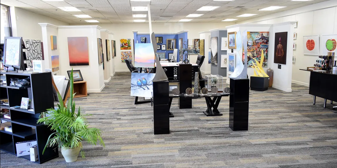 Elevate Gallery in Troy floor space